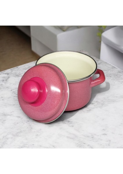 Kırmızı Emaye Mini Tencere 12CM 900ML Yumurta, Sos, Mama Için Şık ve Dayanıklı fiyatları