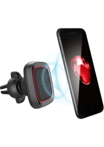 Araç Için Mıknatıslı Telefon Tutucu Havalandırma 360 Derece Oynar Başlıklı Çok Kuvvetli