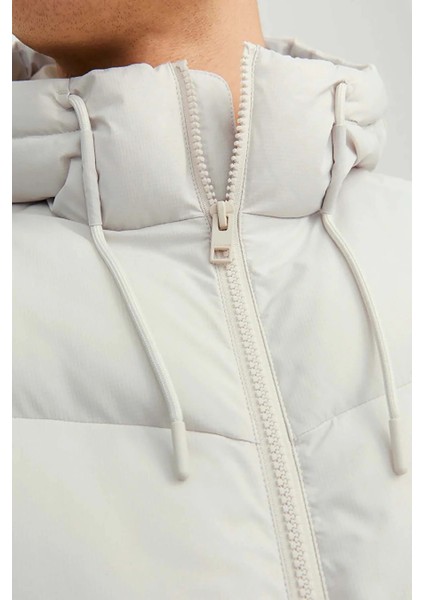 Erkek Kapüşonlu Puffer Mont - 12238849 indirimleri