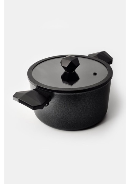 Derin 24 cm Siyah Tencere, Dayanıklı ve Şık Mutfak Gereci fırsatları