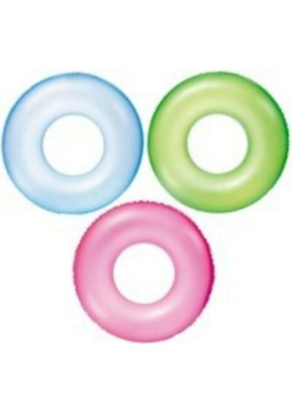 Renkli 91 cm Neon Çift Renk Simit, Eğlence ve Dekor Için Harika Seçenek