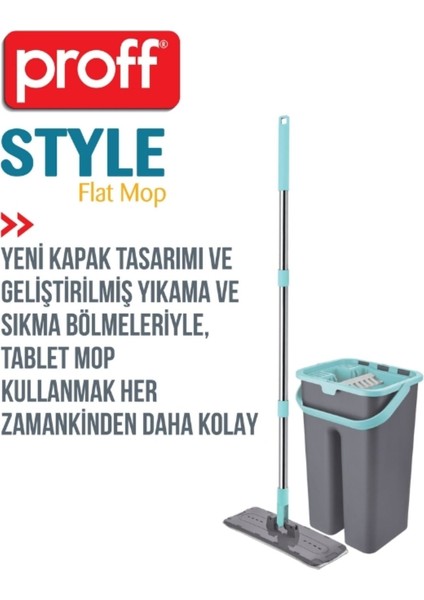 Gri Temizlik Seti, Pratik ve Kullanışlı Mop Seti FMA04570