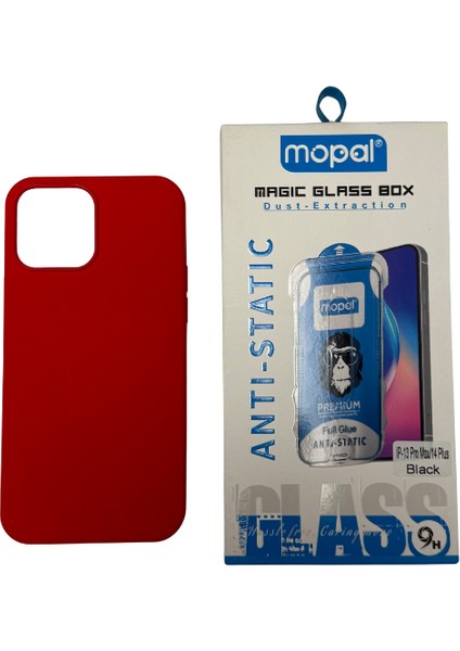 iPhone 13 Pro Max Kırmızı Silikon Kılıf Kırılmaz Cam Hediye fiyatları