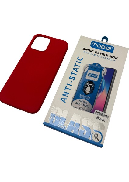 iPhone 13 Pro Max Kırmızı Silikon Kılıf Kırılmaz Cam Hediye modelleri