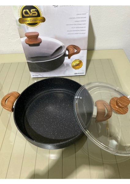 28CM Siyah Granit Tencere, Şık ve Dayanıklı Mutfak Gereci fiyatları