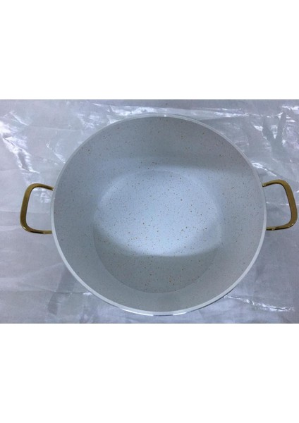 Beyaz Granit Gold 24 cm Derin Tencere, Sağlam ve Şık Mutfak Gereci fiyatları