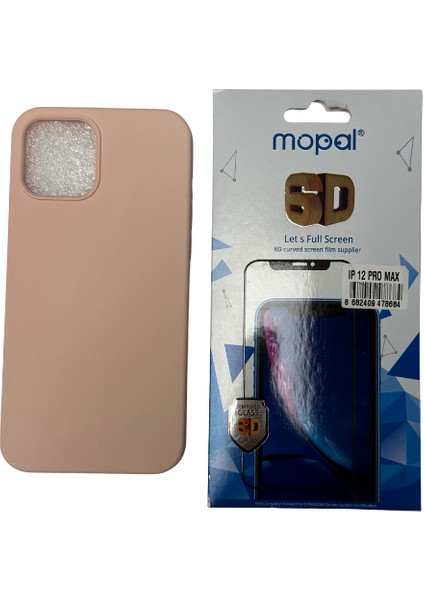iPhone 12 Pro Max Krem Silikon Kılıf Kırılmaz Cam Hediye modelleri