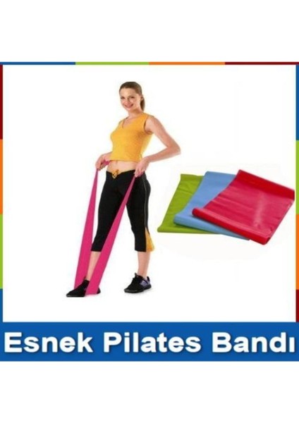 Turuncu Dayanıklı Esnek Direnç Lastiği, Pilates ve Egzersiz Için Ideal