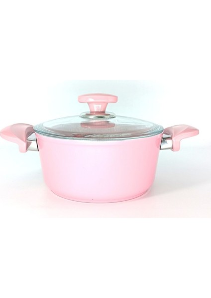 2 Parça Derin Tencere, Bio Granit, 18X10 Cm, 2 L, Pembe fırsatları