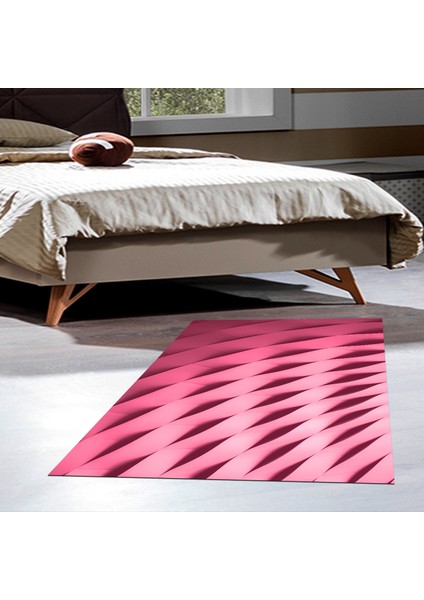Kaymaz Dijital Mutfak & Salon Halı Trend Geometrik E5017 Pudra