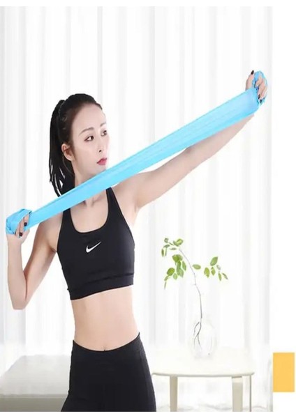 Mavi Pilates Direnç Lastiği, Ev ve Spor Egzersizleri Için Ideal indirimleri