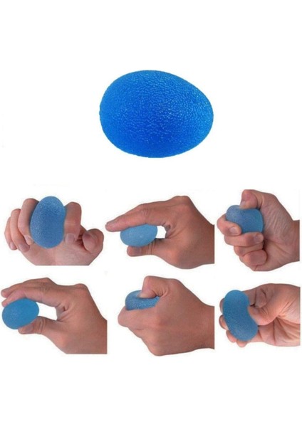 Mavi Maxi El Egzersiz Topu Yumurta Topu, Sağlıklı ve Eğlenceli Antrenman Için Idealdir modelleri