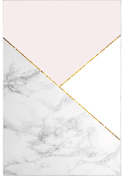 Kaymaz Dijital Mutfak & Salon Halı Trend Geometrik E5008 Beyaz fiyatları