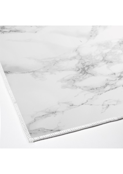 Kaymaz Dijital Mutfak & Salon Halı Trend Geometrik E5008 Beyaz modelleri