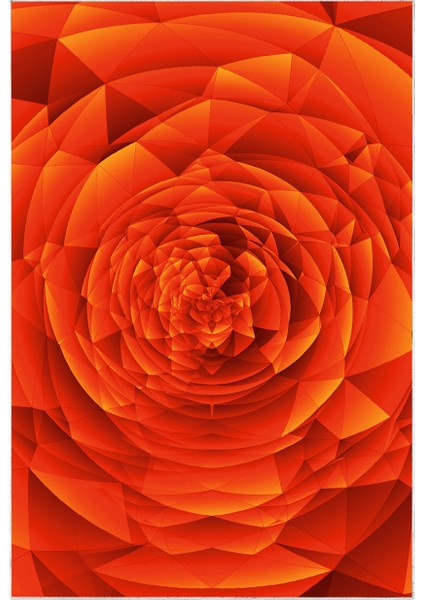 Kaymaz Dijital Mutfak & Salon Halı Yıldız Deri Geometrik E5011 Turuncu fiyatları