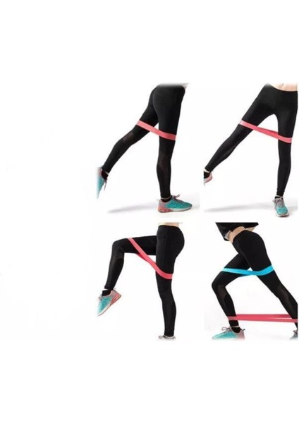 3'lü Set Esnek Dirençli Lastiklerle Pilates ve Aerobik Çalışma Rehberi modelleri