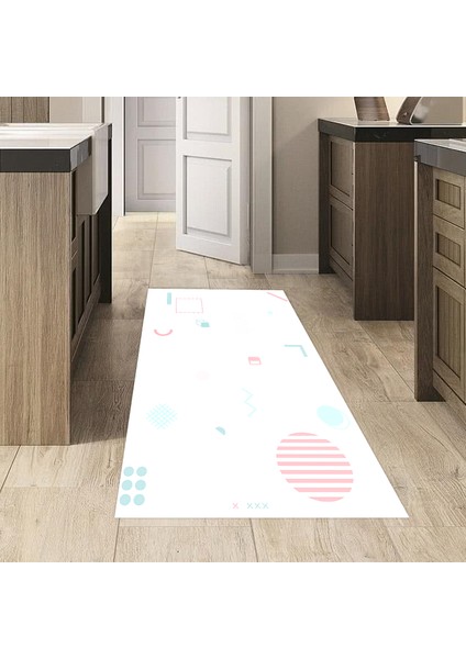 Kaymaz Dijital Mutfak & Salon Halı Star Pamuk Geometrik E5015 Beyaz indirimleri
