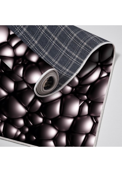 Kaymaz Dijital Mutfak & Salon Halı Star Pamuk Geometrik E5009 Siyah fırsatları