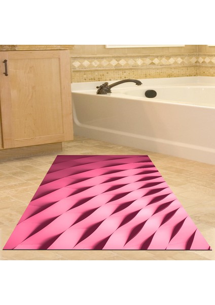 Kaymaz Dijital Mutfak & Salon Halı Trend Geometrik E5017 Pudra
