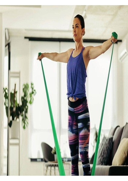 Yeşil Pilates Direnç Bandı, Şekillendirici ve Sağlıklı Egzersiz Aracı fırsatları
