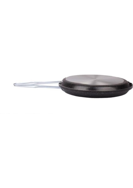 Çift Taraflı 32 cm Granit Balık Tavası, Siyah