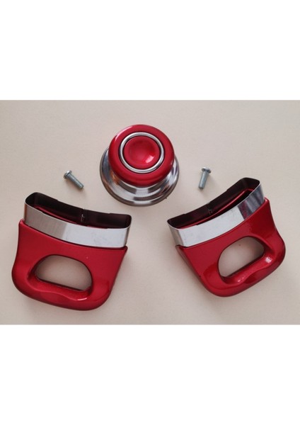 Kırmızı Kulp Tencere Takımı, Şık ve Dayanıklı Mutfak Gereçleri Seti