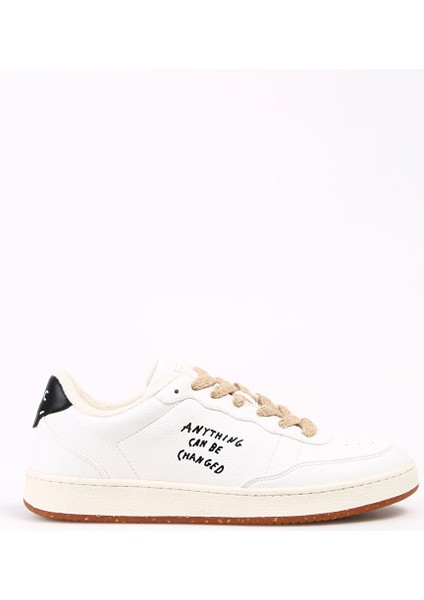 Beyaz-Siyah Erkek Sneaker Shacbeve