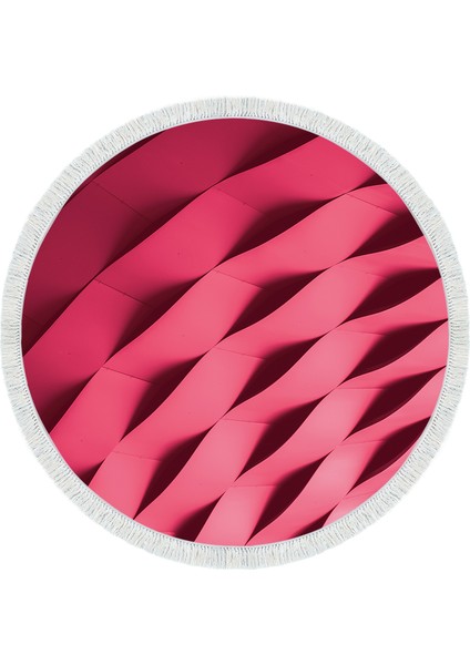 Kaymaz Dijital Mutfak & Salon Halı Yıldız Deri Saçaklı Yuvarlak Geometrik E5017 Pudra fiyatları