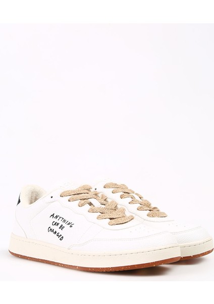 Beyaz-Siyah Erkek Sneaker Shacbeve