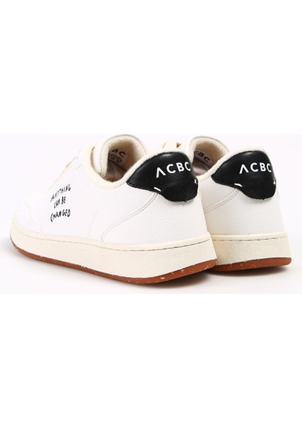 Beyaz-Siyah Erkek Sneaker Shacbeve