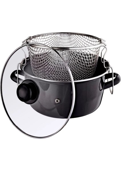 22 cm Emaye Kızartma Tenceresi, Şık ve Dayanıklı Mutfak Gereci fiyatları