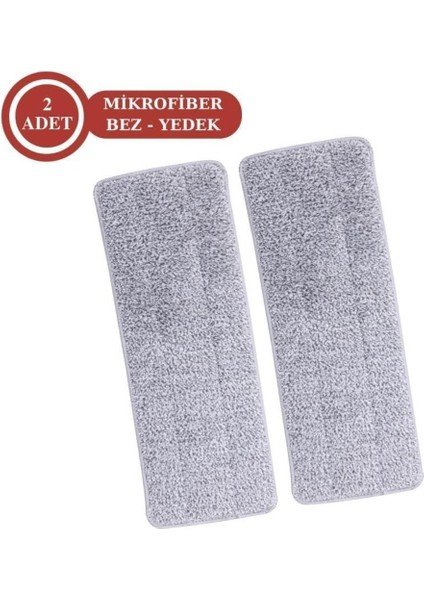 Iki Adet Mikrofiber Yedek Mop Paspas Bezleri, Temizlik Için Uygun, F405