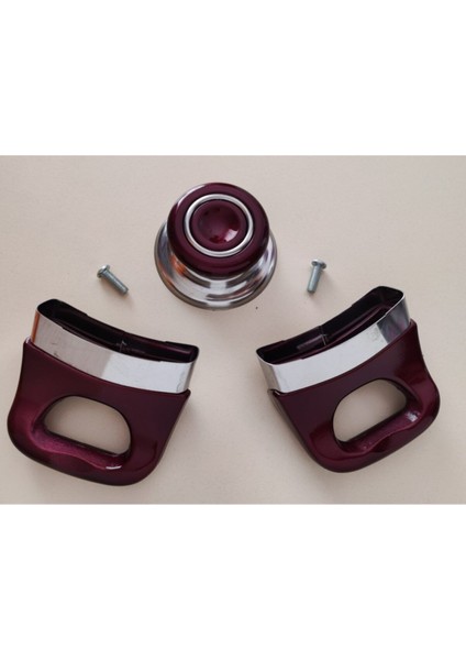 Bordo Renkli Tencere Kulp Takımı, Şık ve Kullanışlı Mutfak Aksesuarları