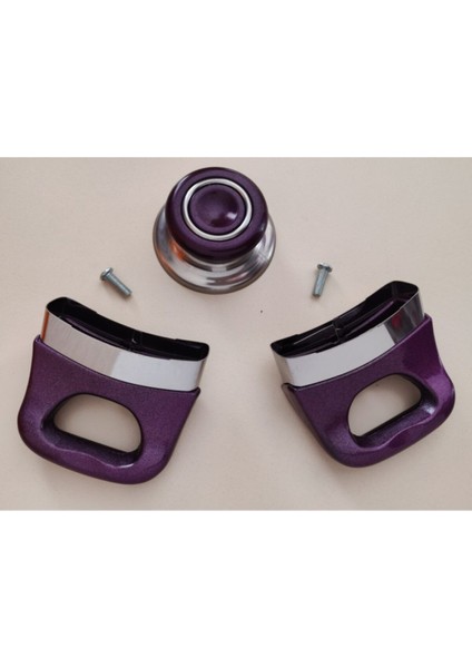 Mor Renkli, Şık ve Dayanıklı Kulplu Çok Amaçlı Tencere Seti