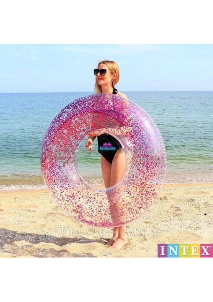 Parıltılı Desenli Yetişkin Deniz ve Havuz Simiti 1.19 Cm, Pembe fırsatları