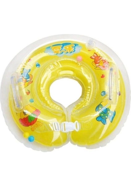 Renkli Bebek Boyun Simidi, 40 Cm, Güvenli ve Eğlenceli Havuz Aksesuarı
