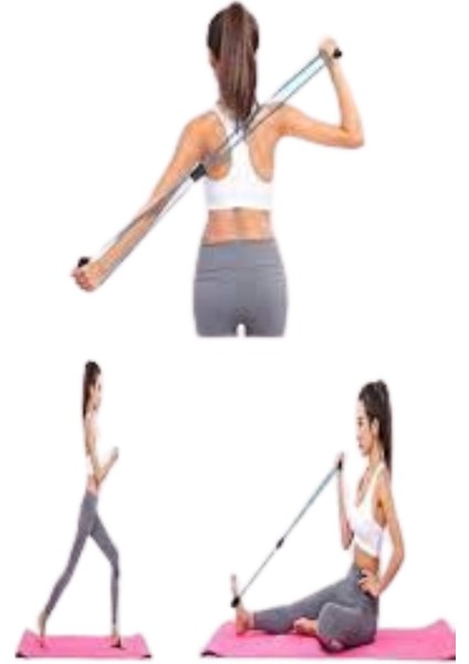 Pembe Kutulu Pilates Direnç Lastiği, Güçlü ve Esnek Egzersiz Ekipmanı fiyatları