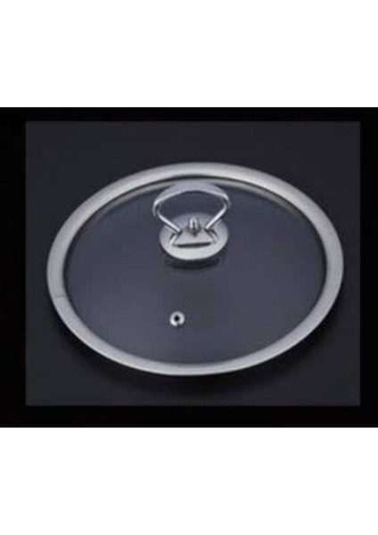 Kırmızı 18 cm Cam Kapaklı Çok Amaçlı Tencere, Tava ve Sahan Seti