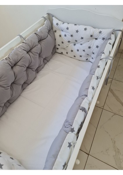 80X140 Beşik Uyumlu 4 Parça Beşik Kenar Koruma Takımı – %100 Pamuk – Yıkanabilir fiyatları