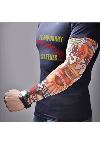 2'li Giyilebilir Tattoo - Çorap Tattoo - Giyilebilir Dövme - Bez Tattoo - Bez Dövme - Esnek Yapay Tattoo - Çorap Dövme Kol 2 Adet fiyatları