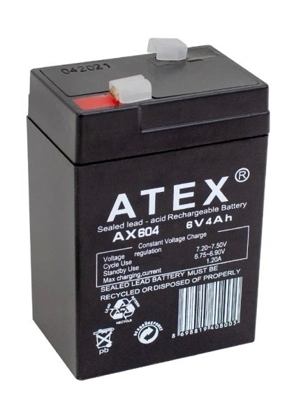 Kalın Kuru Akü 6V-4AH Amper 70X48X101MM (5047)