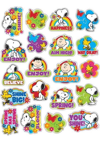 Snoopy Sticker Telefon Laptop Notebook Tablet Defter Matara Stiker Etiket ST334