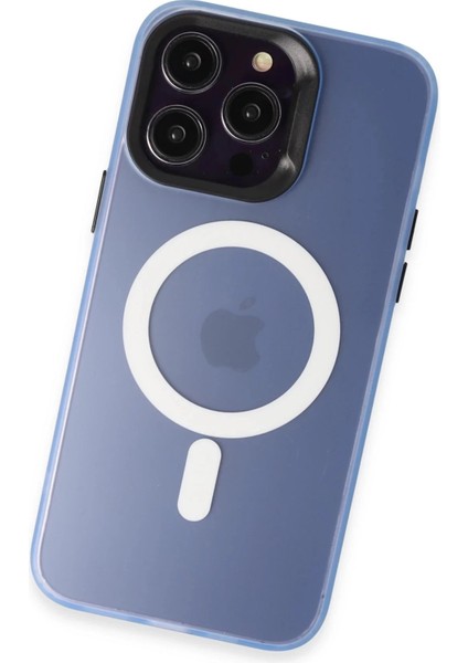 iPhone 15 Pro Max Kılıf Mateks Magsafe Kapak - Sierra Blue modelleri