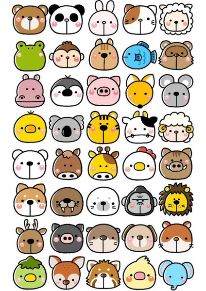 Emoji Sticker Telefon Laptop Notebook Tablet Defter Matara Stiker Etiket ST1449