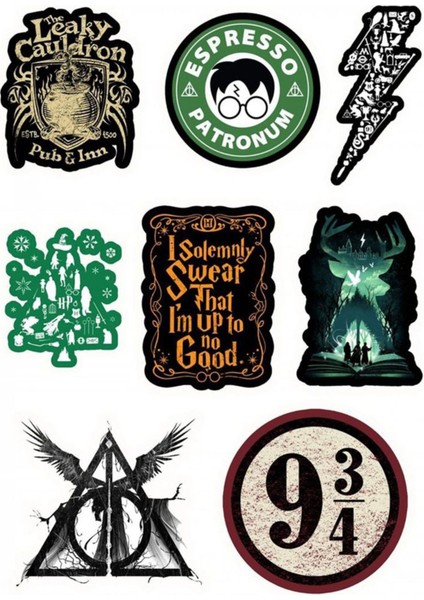 Harry Potter Sticker Telefon Laptop Notebook Tablet Defter Matara Stiker Etiket ST1048