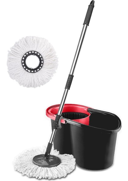 Pratik Temizlik Seti Yedekli Mikrofiber Mop ve Paspas Hediye