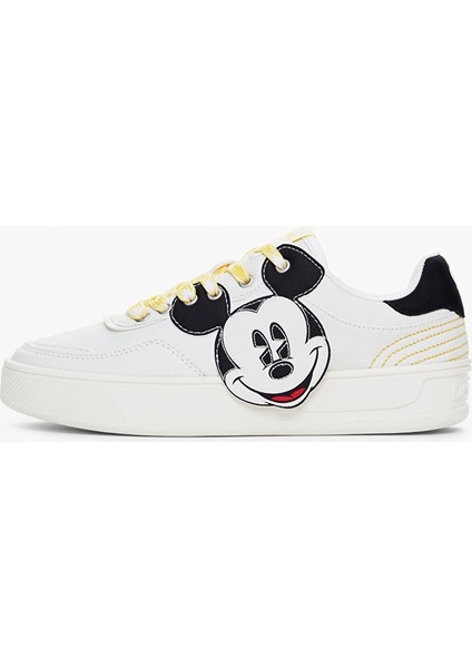 Beyaz-Siyah Kadın Sneaker 24WSKP10