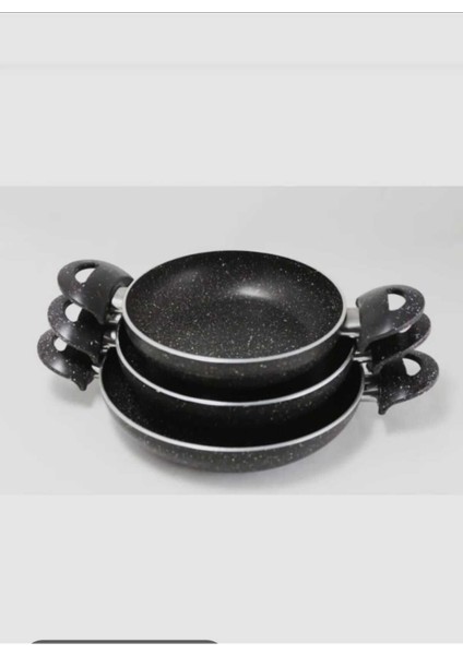 22 cm Siyah Granit Kulplu Tava, Yapışmaz ve Dayanıklı Yüzeyli fiyatları