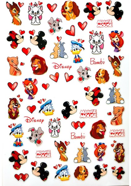 Disney Sticker Telefon Laptop Notebook Tablet Defter Matara Stiker Etiket ST467