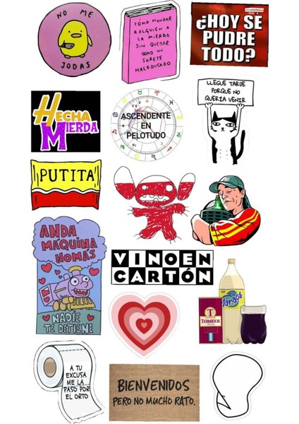 Popüler Sticker Telefon Laptop Notebook Tablet Defter Matara Stiker Etiket ST1176